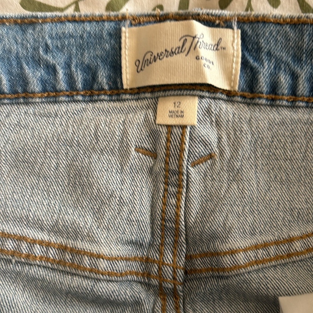 Universal Thread Midi Denim Split Skirt - image 2